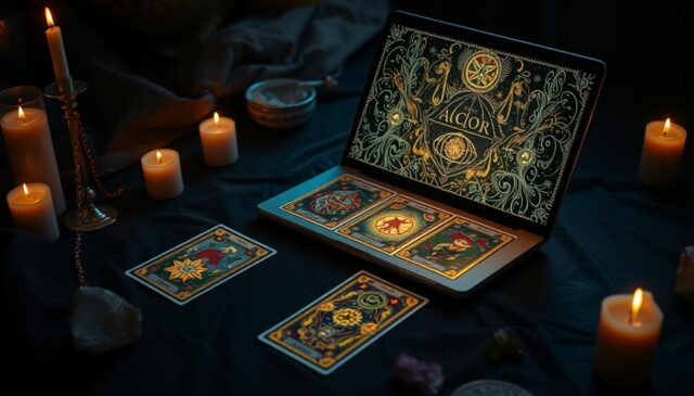 interpretacja kart tarota korzystając z tarot online
